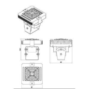Светильник светодиодный промышленный EMS-EXAIR-P1/54 54Вт IP67