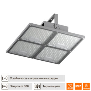 Светильник для агрессивных сред Техсветпром ТСП-ДСП04-LUX 220Вт Д120 IP67 скоба